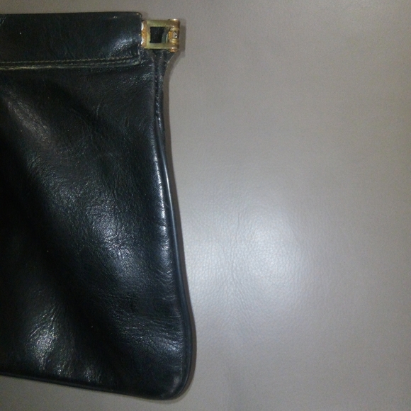 Vintage Philippe Black Leather Clutch - Picture 4 of 7